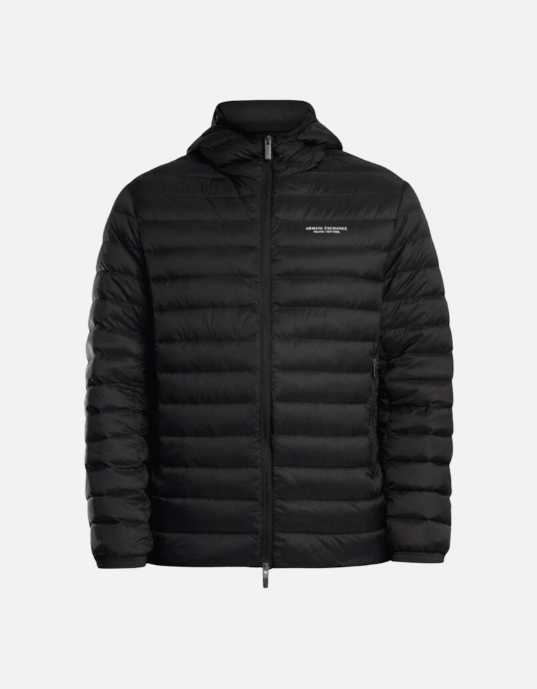 Full Zip Fine Padded Hooded Jacket