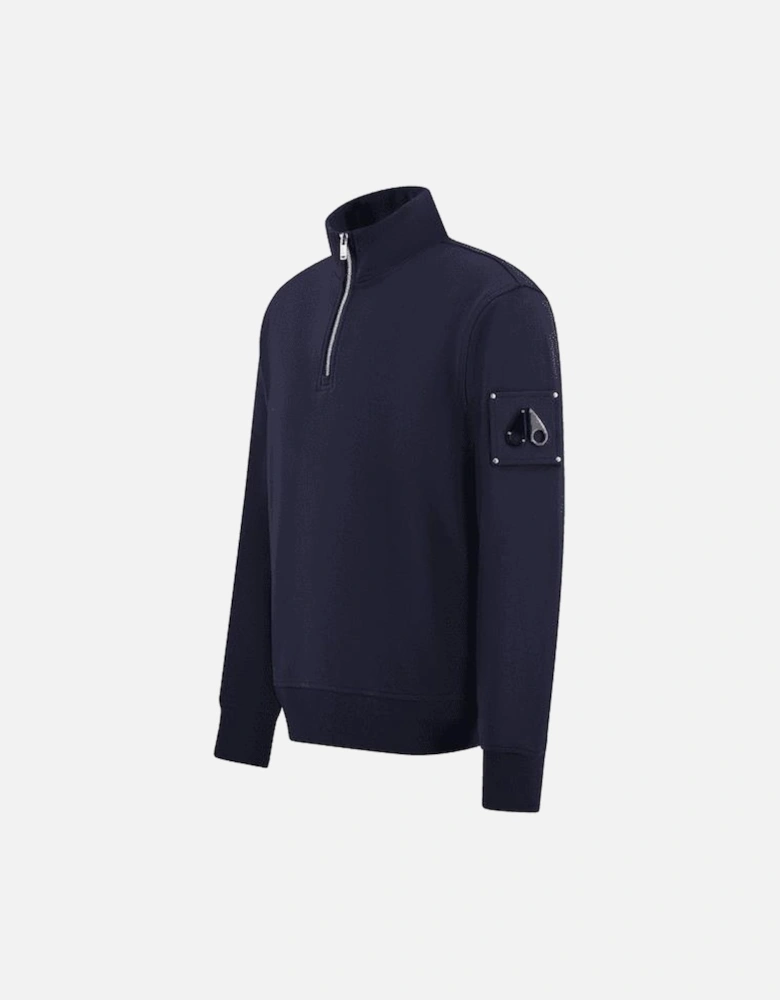 Hartsfield Quarter Zip Pullover Navy Sweatshirt