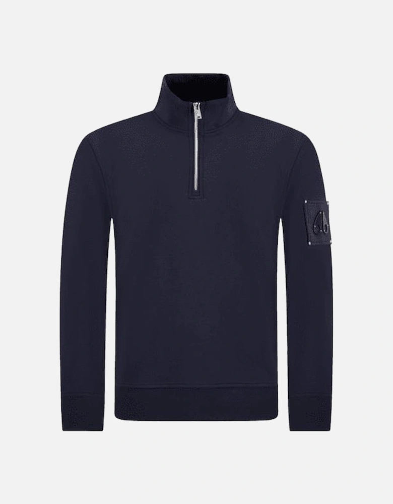 Hartsfield Quarter Zip Pullover Navy Sweatshirt