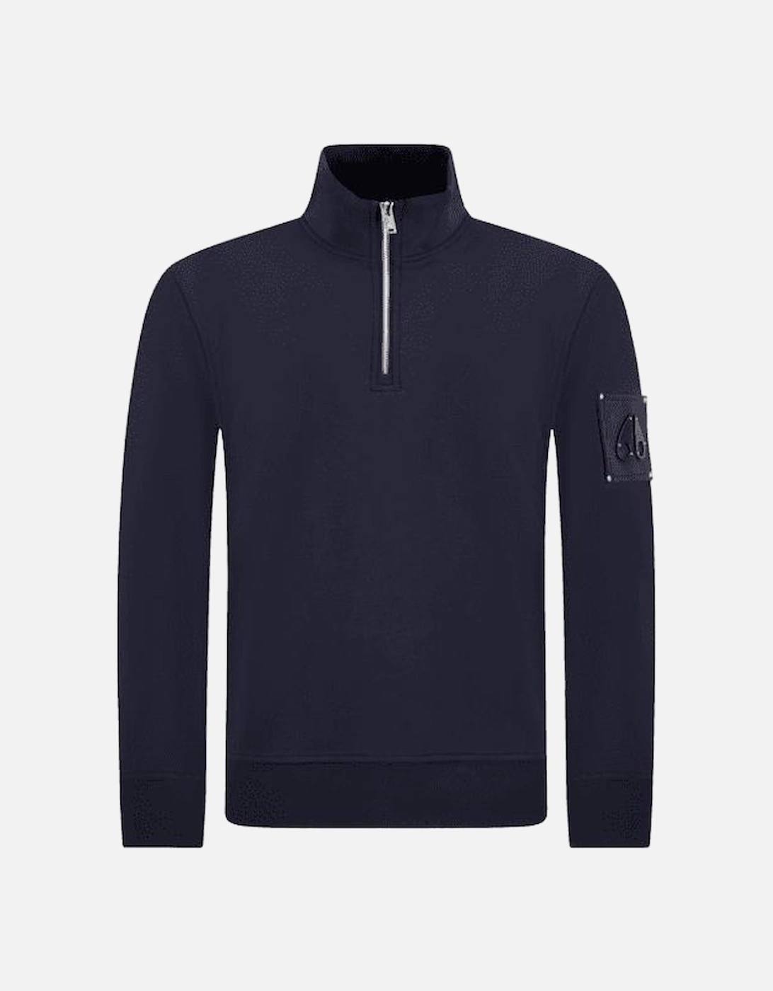 Hartsfield Quarter Zip Pullover Navy Sweatshirt, 4 of 3