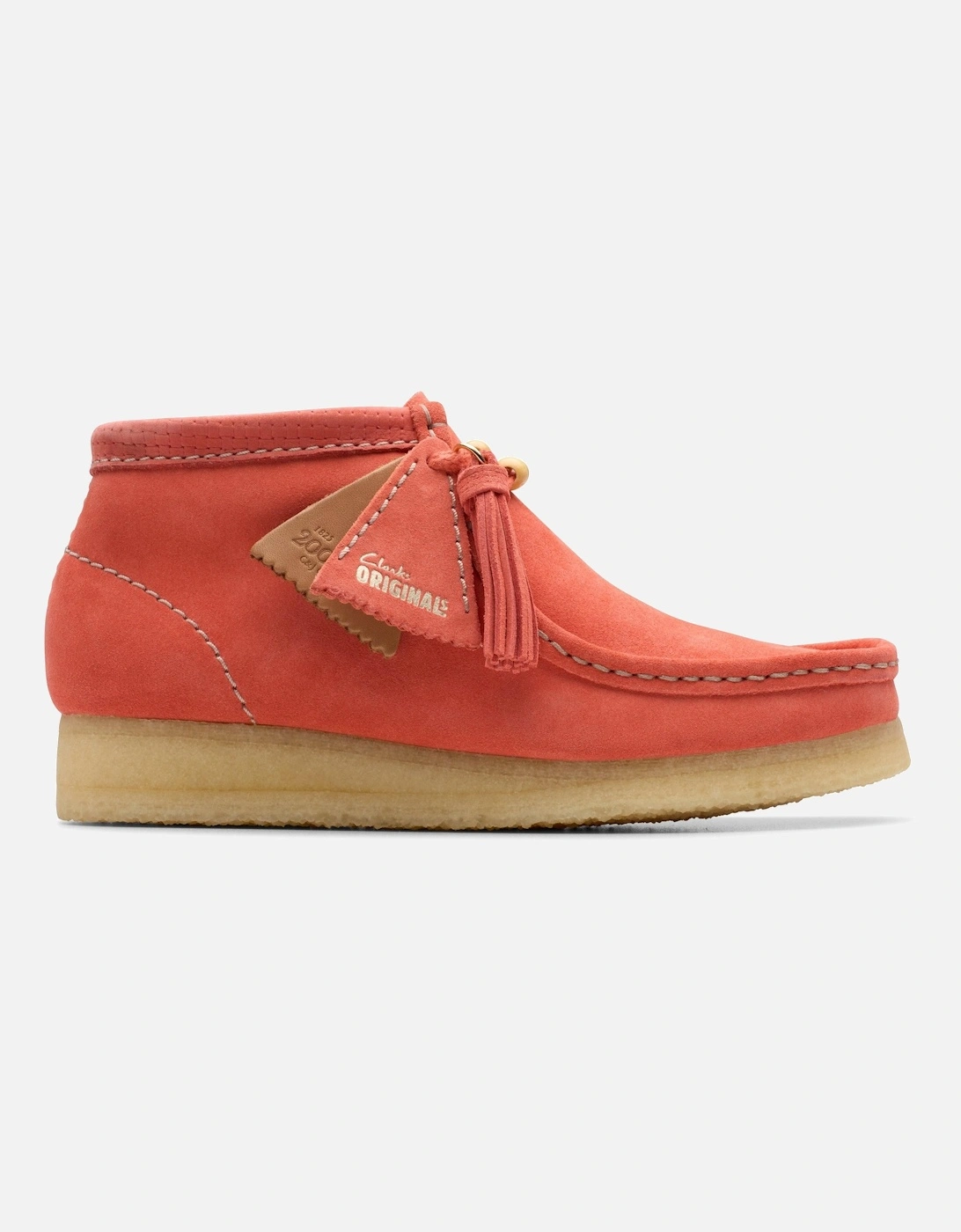 Wallabee Boot Coral Suede Lace Up,Wallabee,Ankle Boots, 2 of 1
