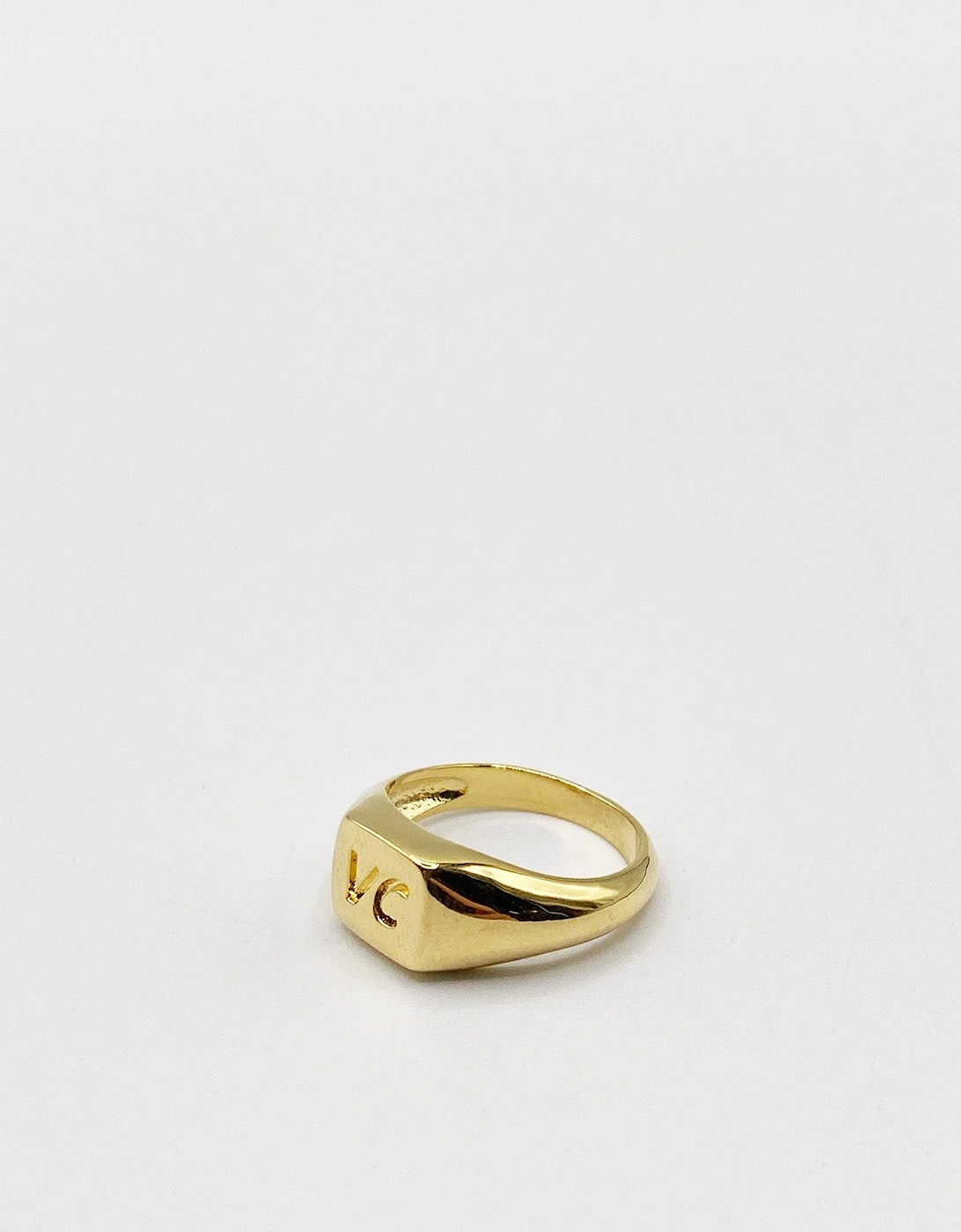 Gold VC Engraved Signet Ring, 2 of 1