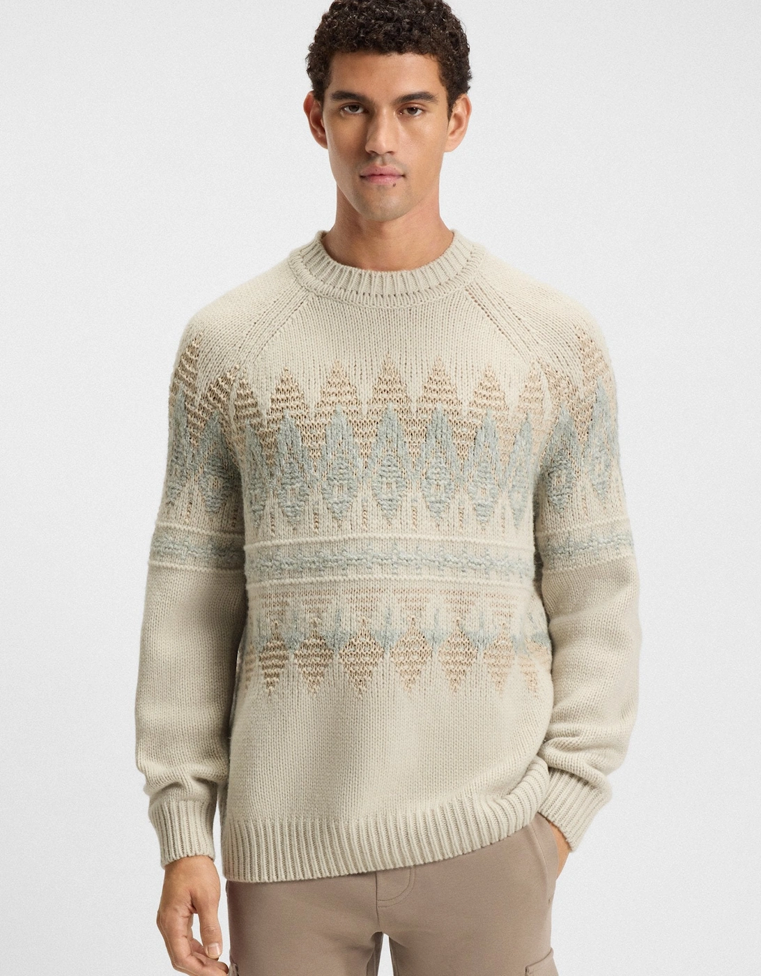 BOSS Orange Karombo Sweater 271 L Beige