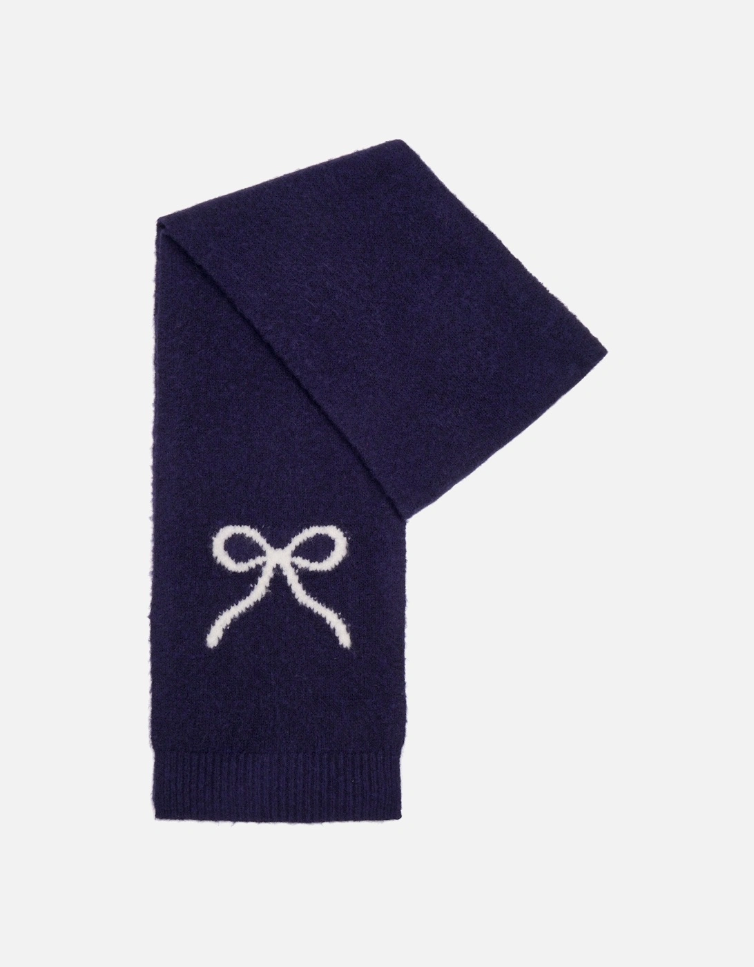 Molly Bow Scarf in Navy