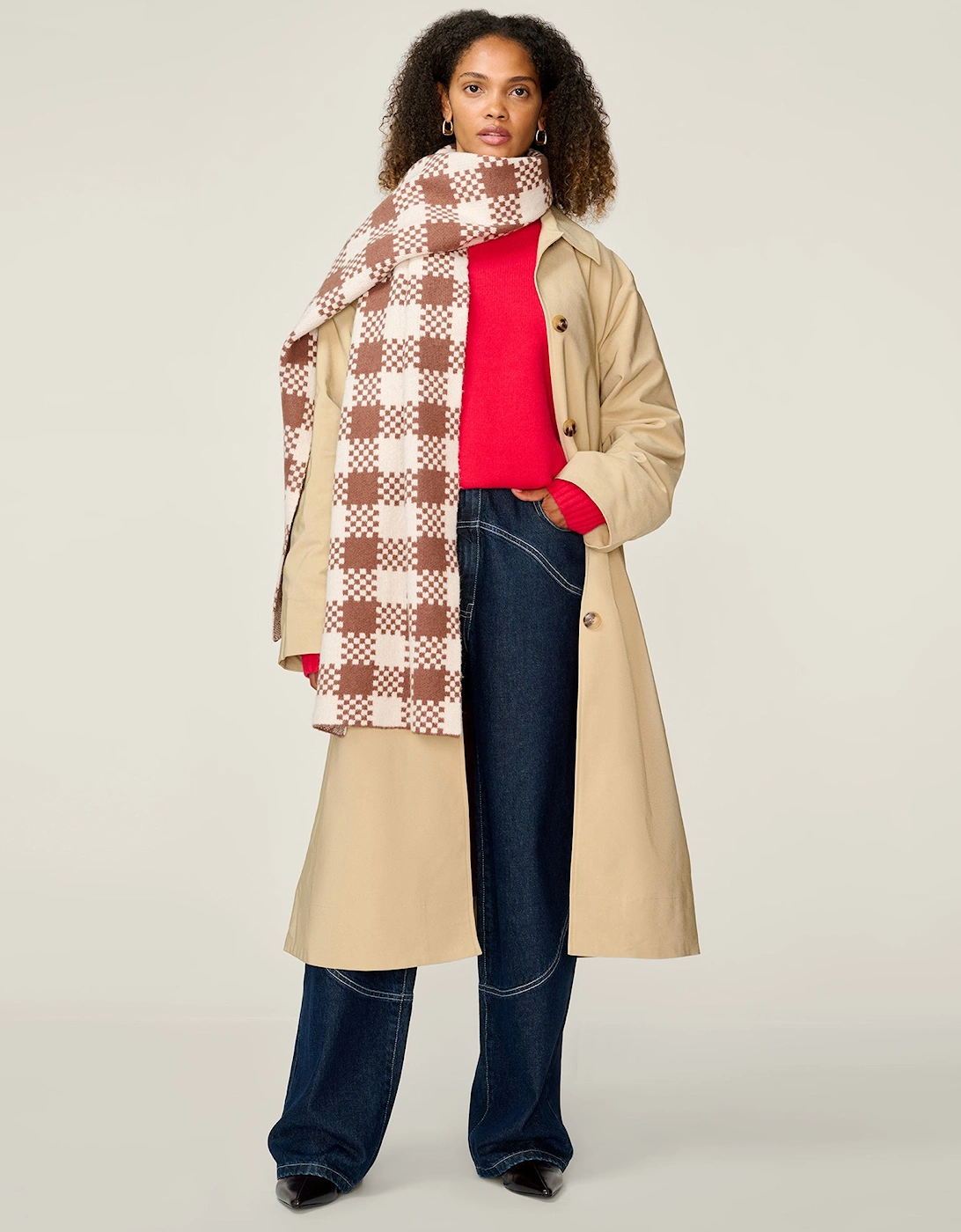 Rejina Check Scarf, 7 of 6