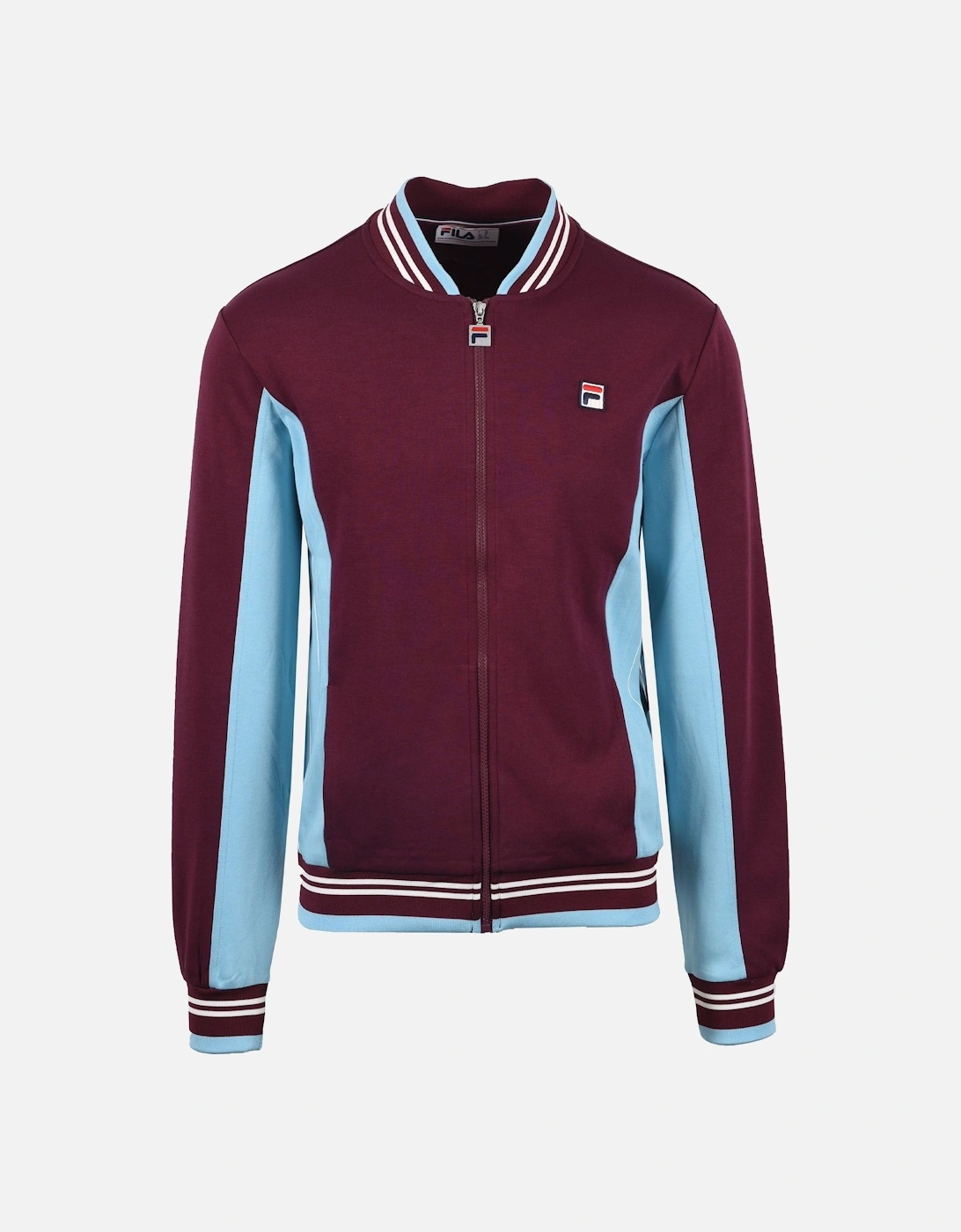 Men's Fila Vintage Settanta Track Jacket Blue/Burgundy/White - Navy - Size: 44