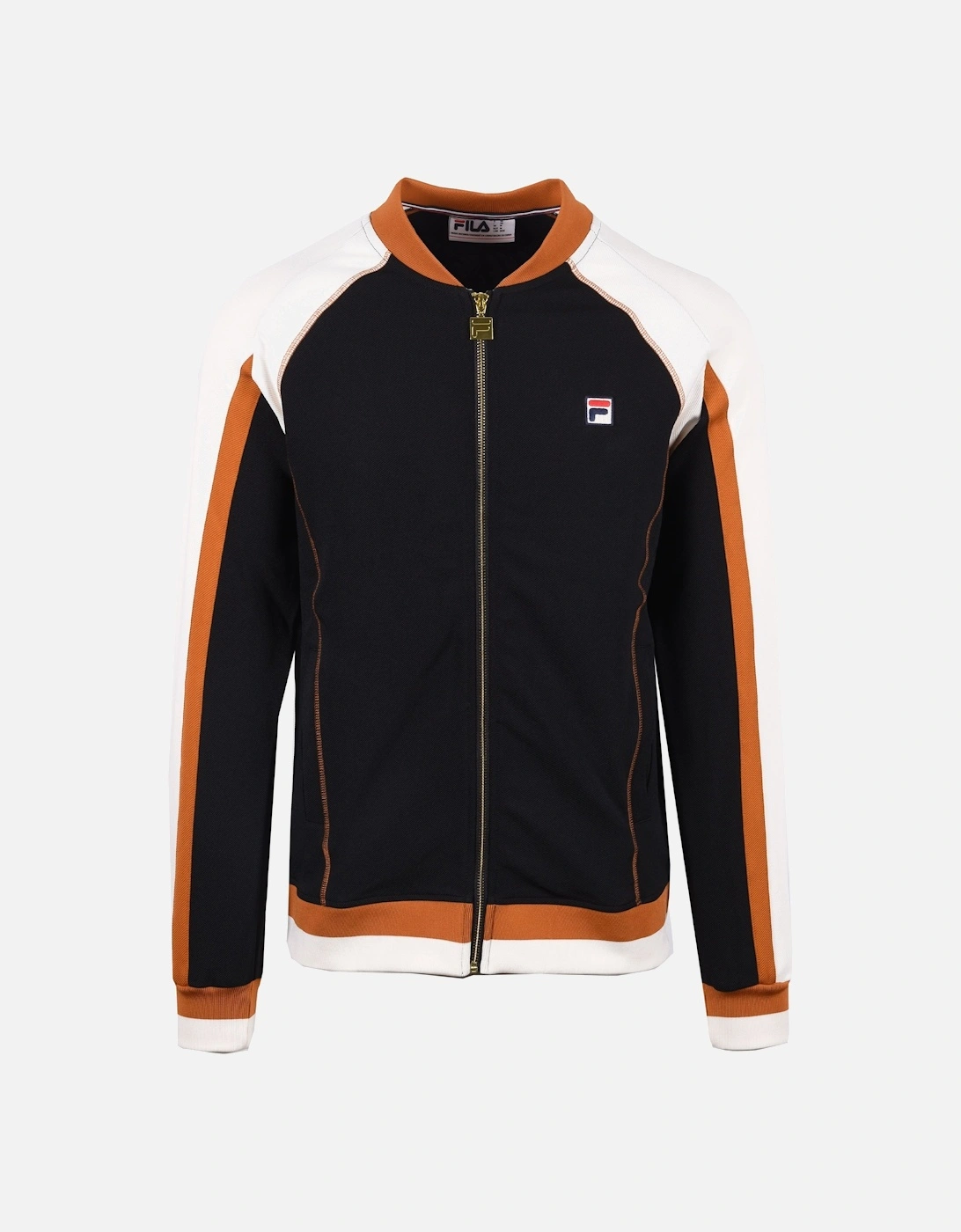 Vintage Eliot Track Top Black/Gardenia/Pumpkin, 4 of 3