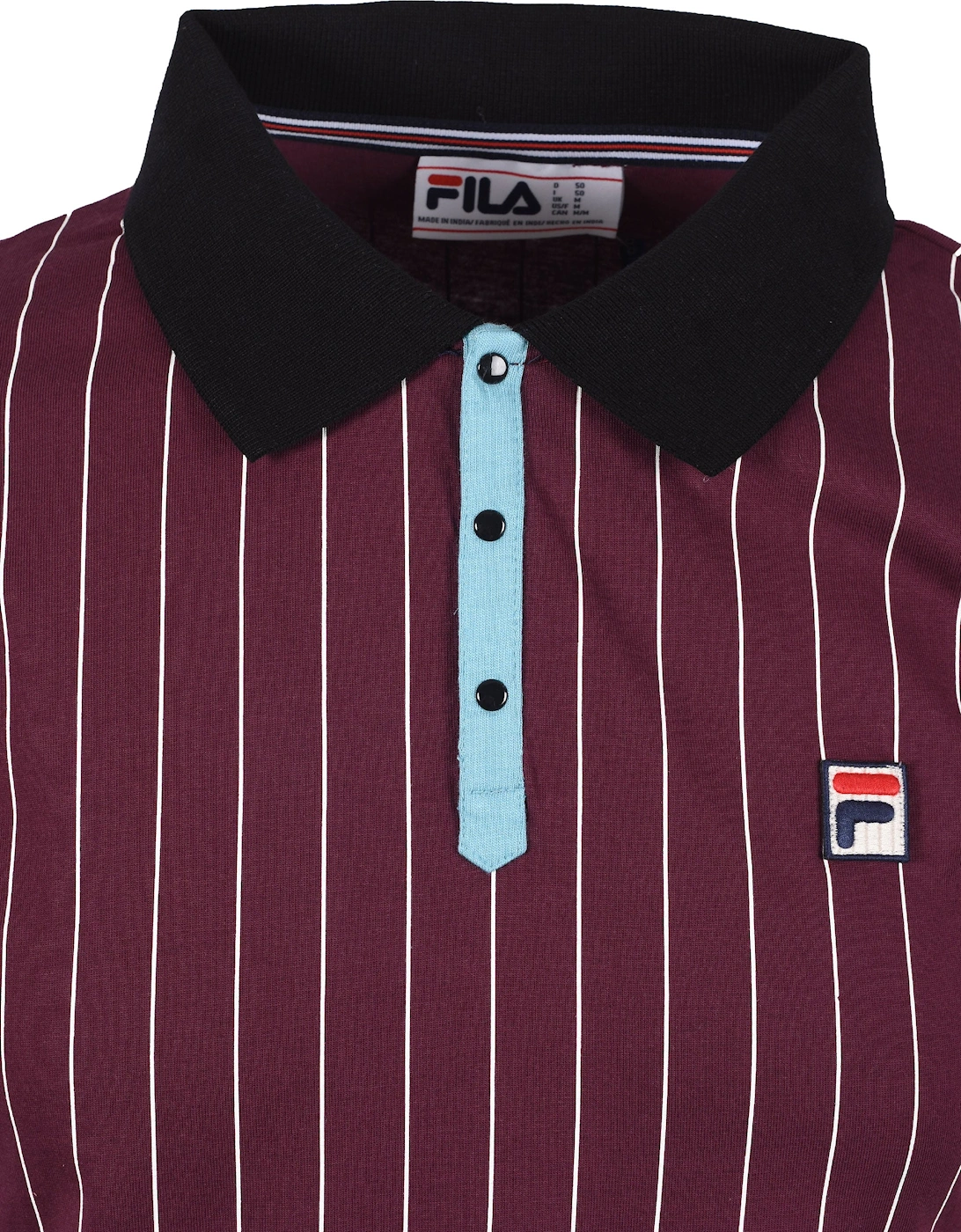 Vintage BB1 Striped Polo Blue/Burgundy
