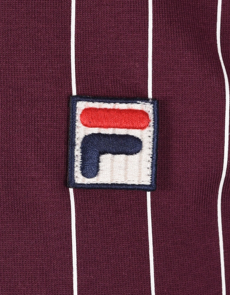 Vintage BB1 Striped Polo Blue/Burgundy