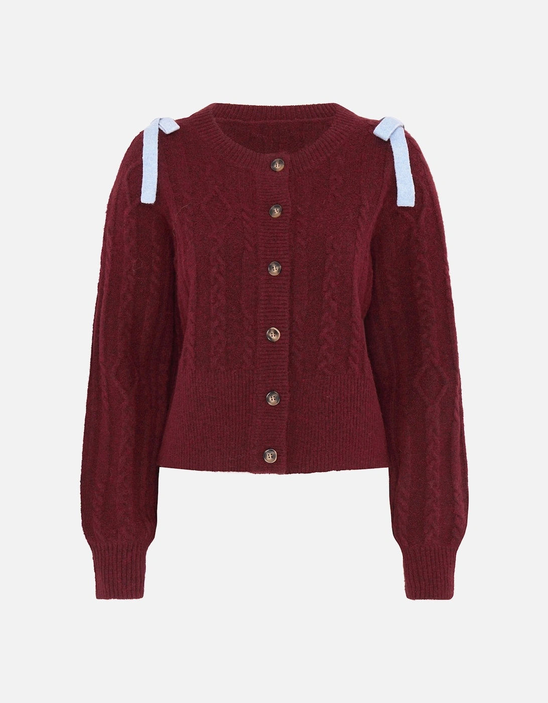 Eugina Cardigan in Merlot