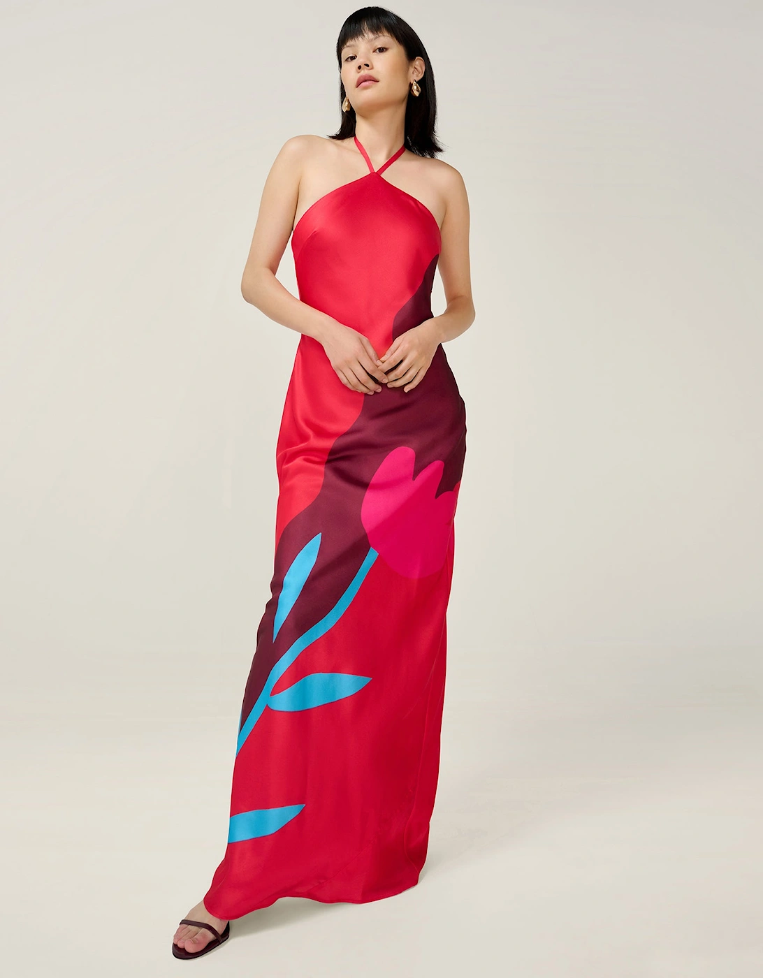 Andy Dress in Tulip Collage Print, 7 of 6
