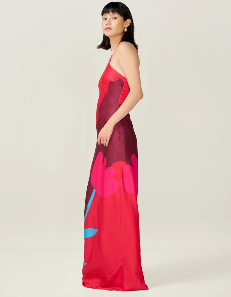 Andy Dress in Tulip Collage Print
