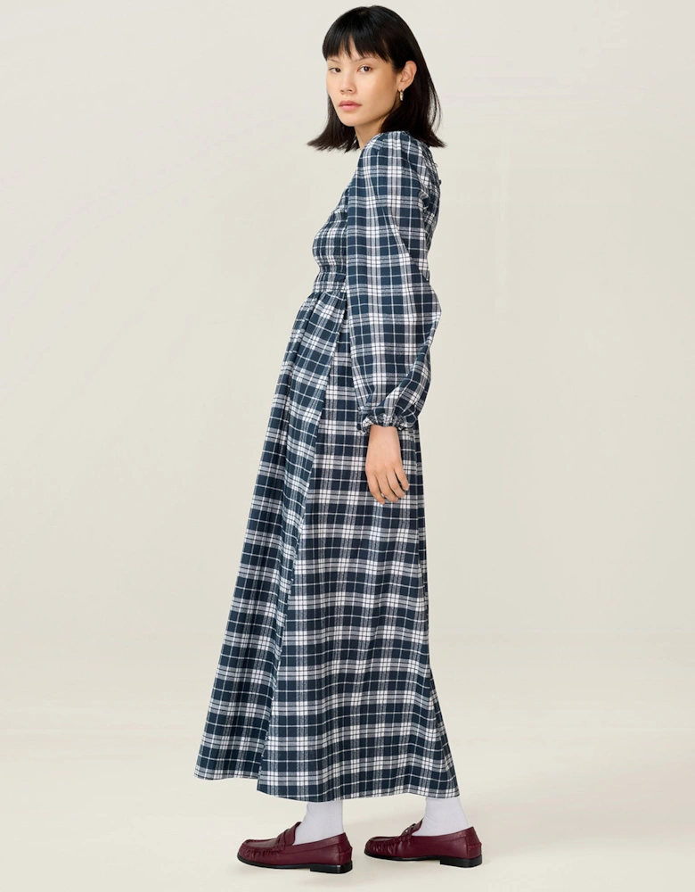 Saint Dress in Navy Check