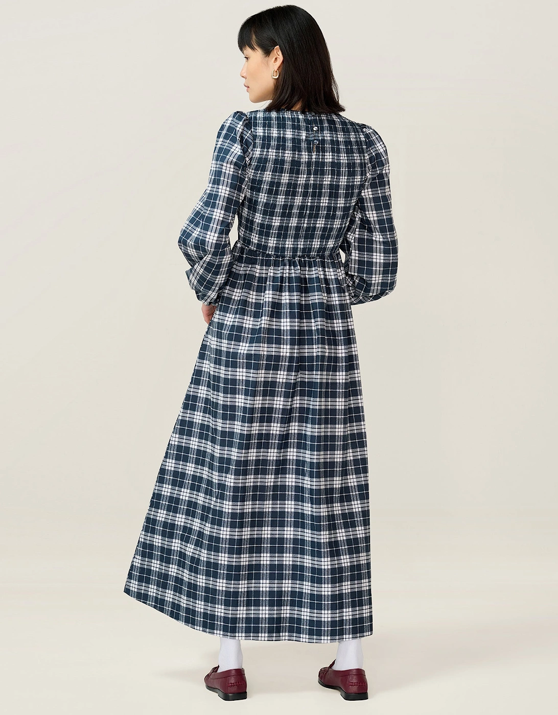 Saint Dress in Navy Check