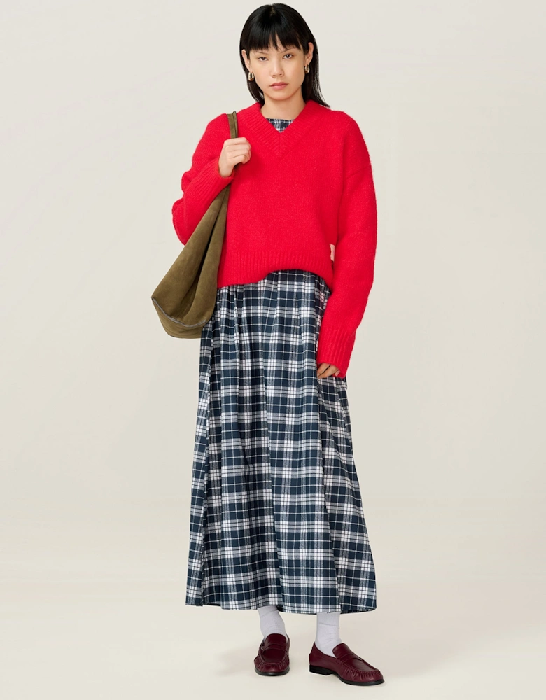 Saint Dress in Navy Check