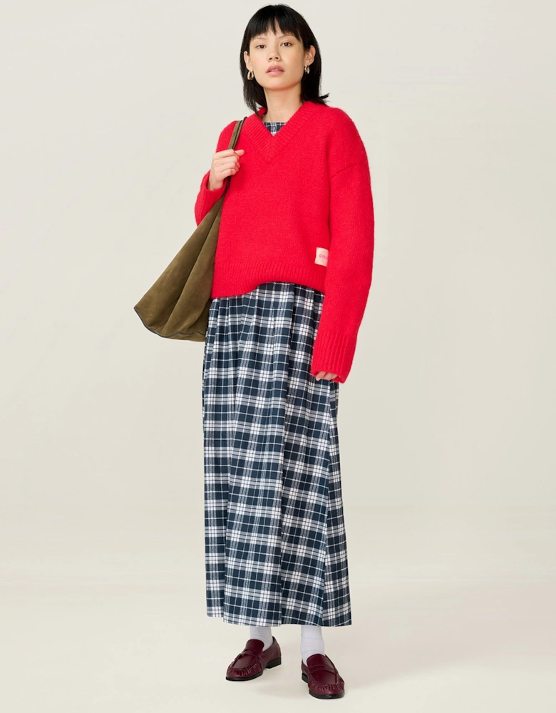 Saint Dress in Navy Check