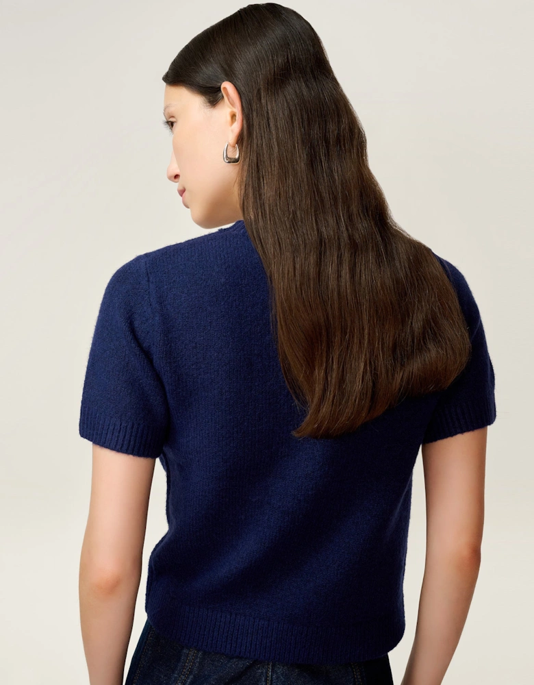 Lexi Bow Top in Navy