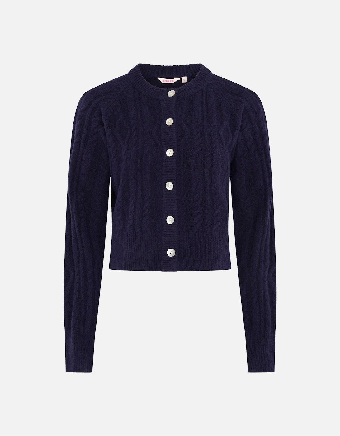 August Cable Cardigan in Navy