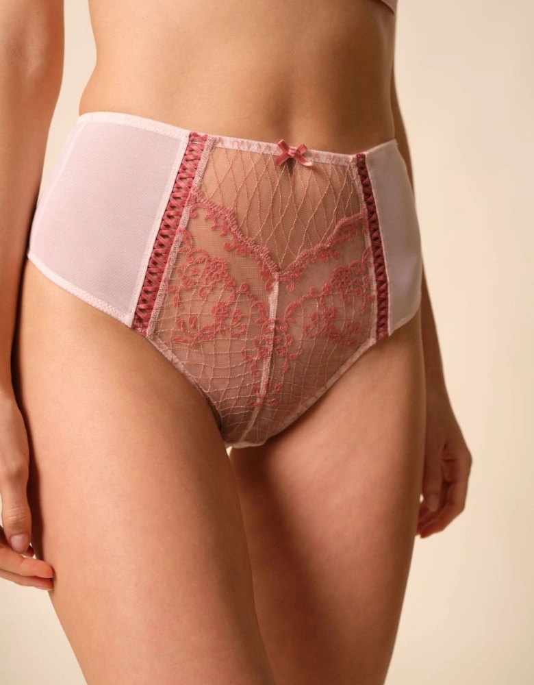 Lacage High Waisted Brief - Rose