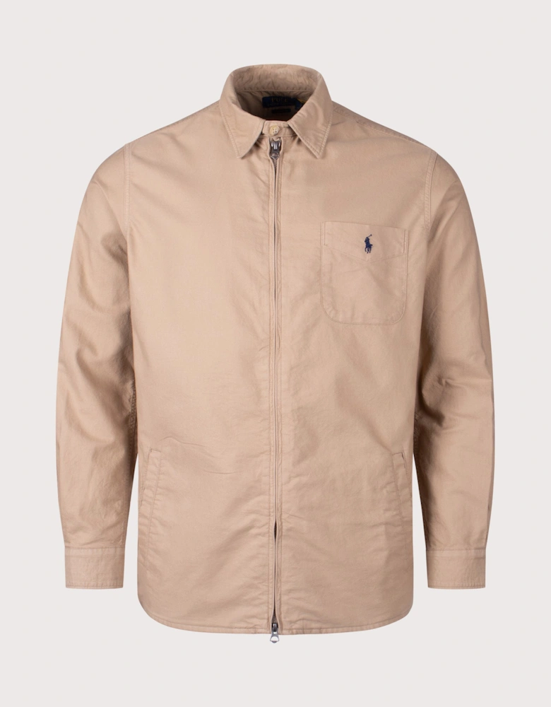 Garment-Dyed Oxford Overshirt