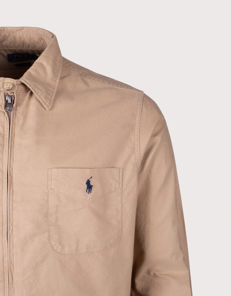 Garment-Dyed Oxford Overshirt