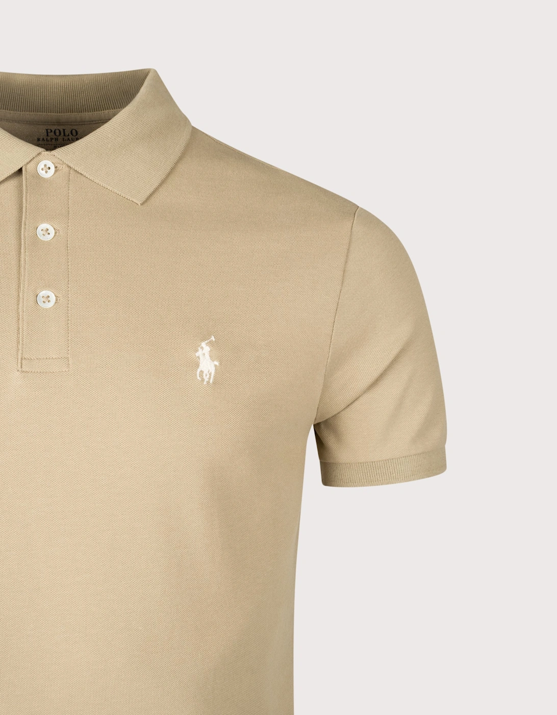 Custom Slim Fit Stretch Mesh Polo Shirt
