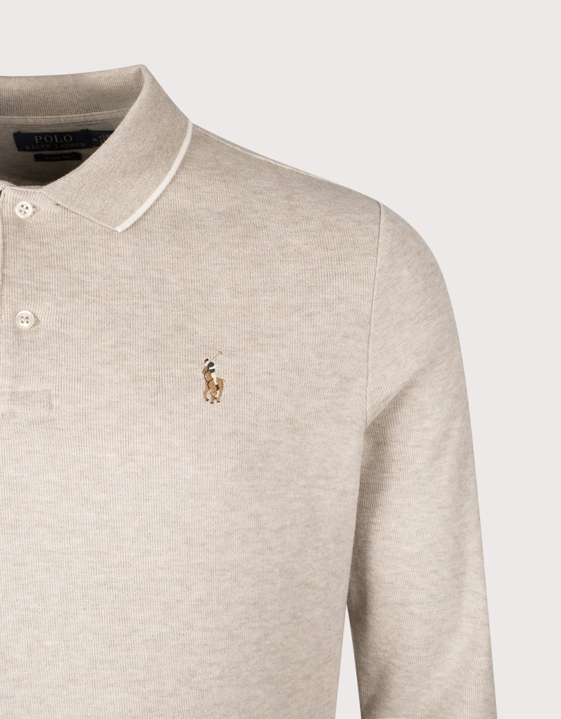 Double Knit Long Sleeve Polo Shirt