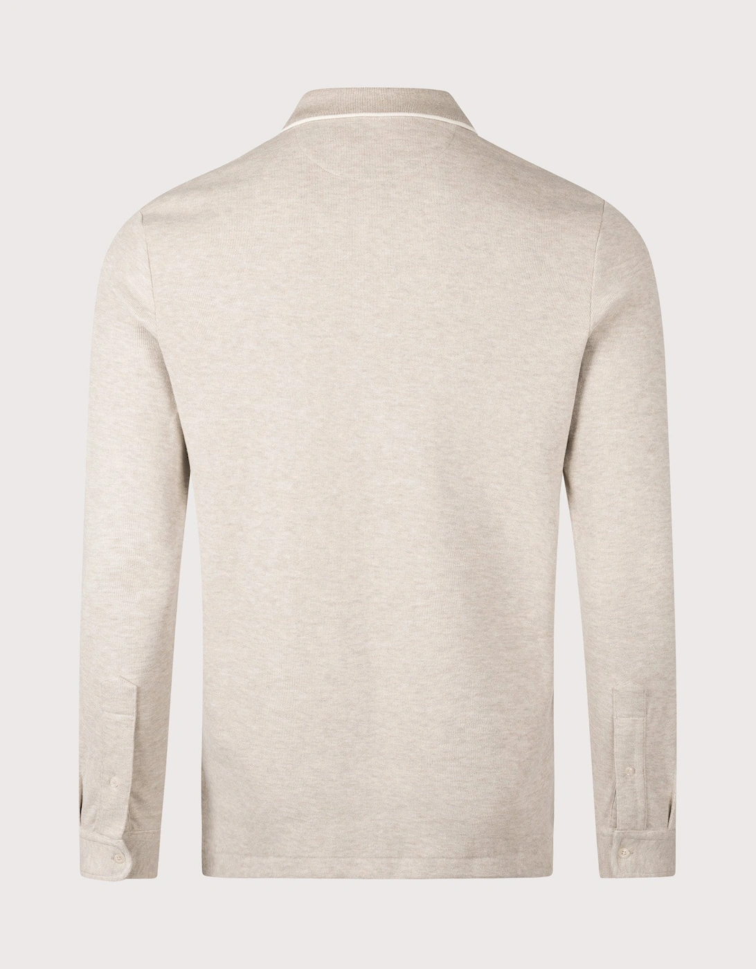 Double Knit Long Sleeve Polo Shirt