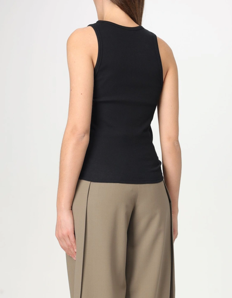 Ribbed Tank Top with Ring Detail