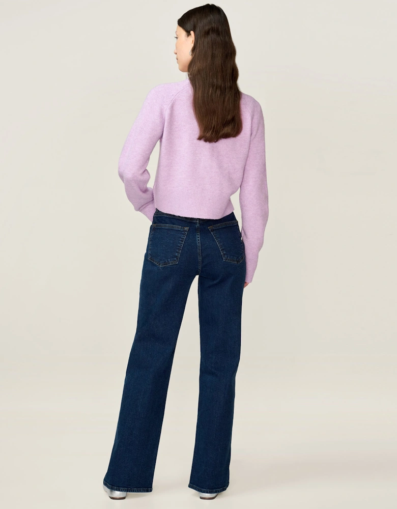 August Cardigan in Lilac