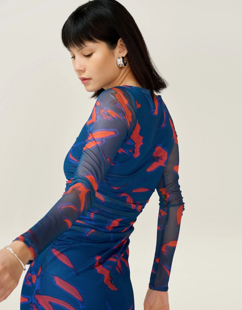 Hollis Dress in Falling Leaf Print