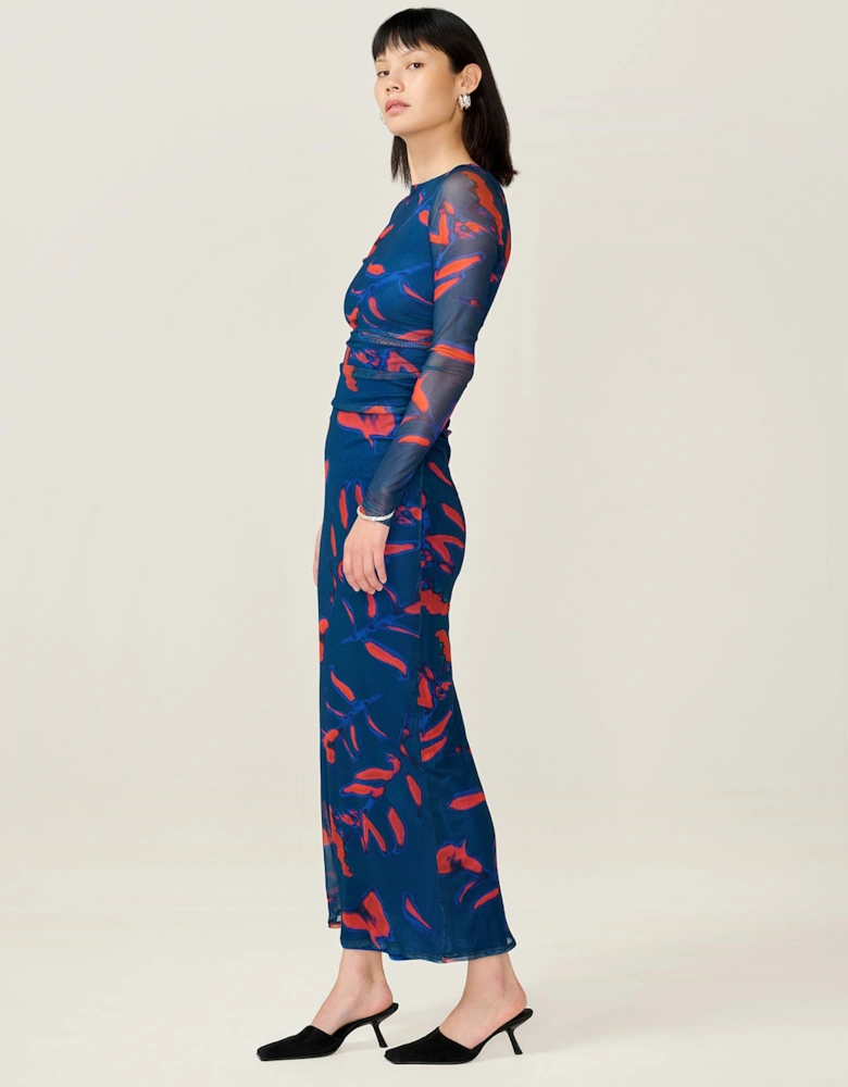 Hollis Dress in Falling Leaf Print