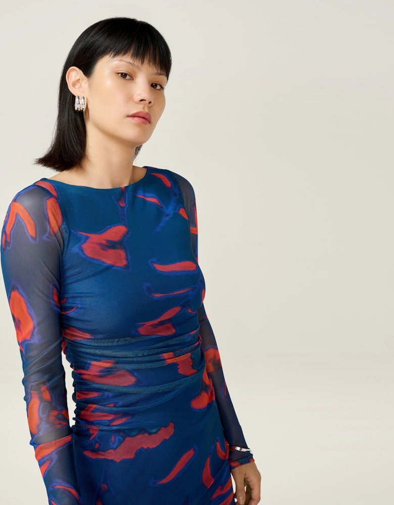 Hollis Dress in Falling Leaf Print