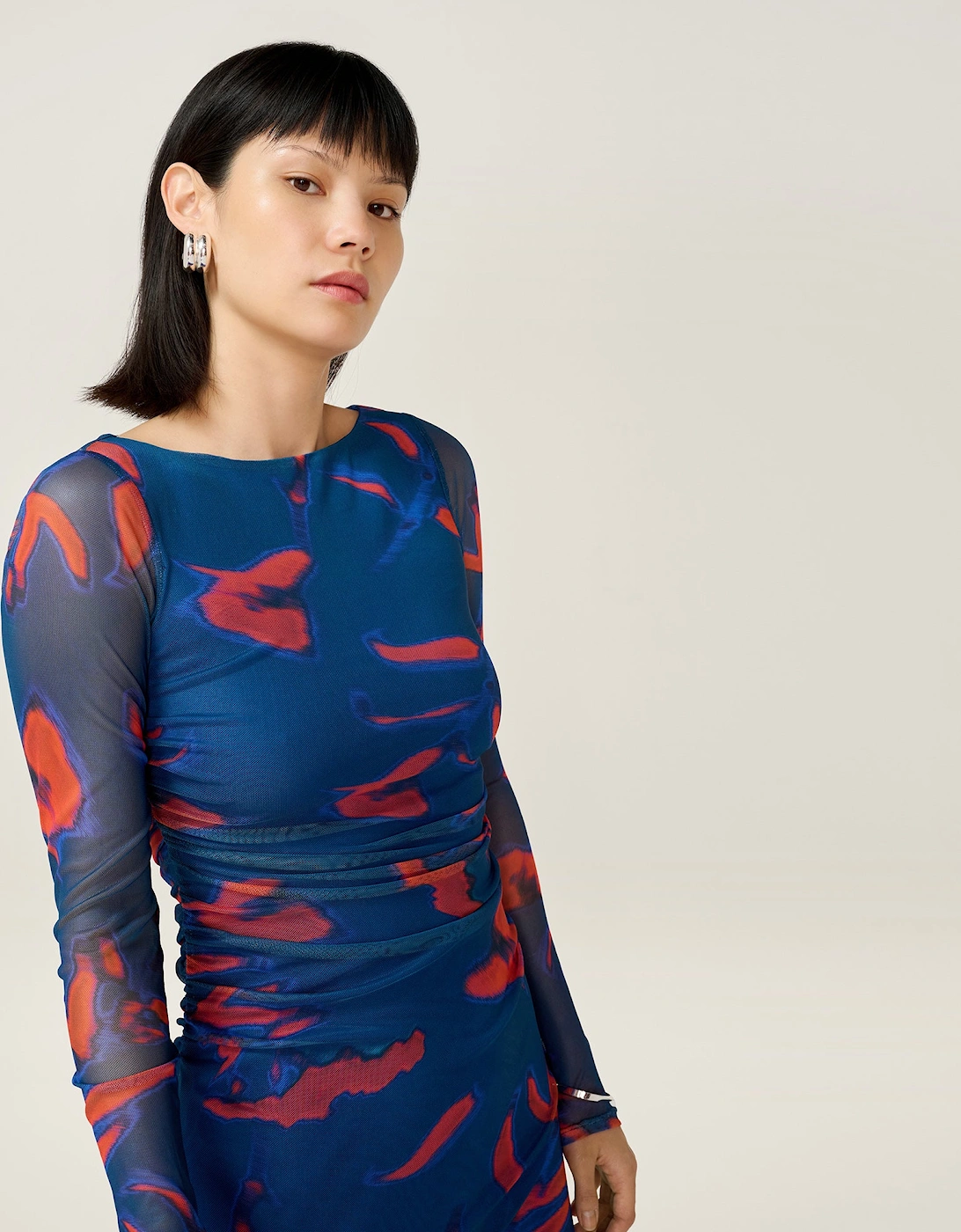 Hollis Dress in Falling Leaf Print