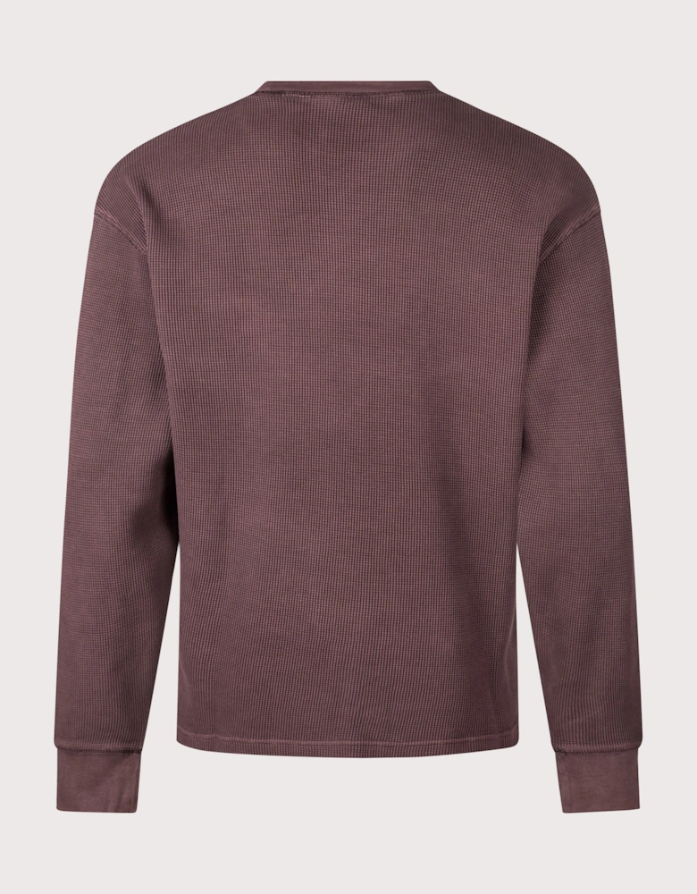 Relaxed Fit Long Sleeve Vista Waffle T-Shirt