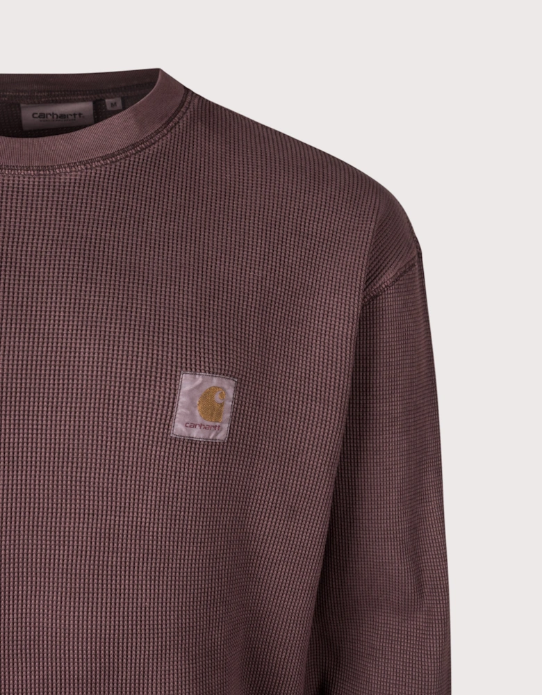 Relaxed Fit Long Sleeve Vista Waffle T-Shirt