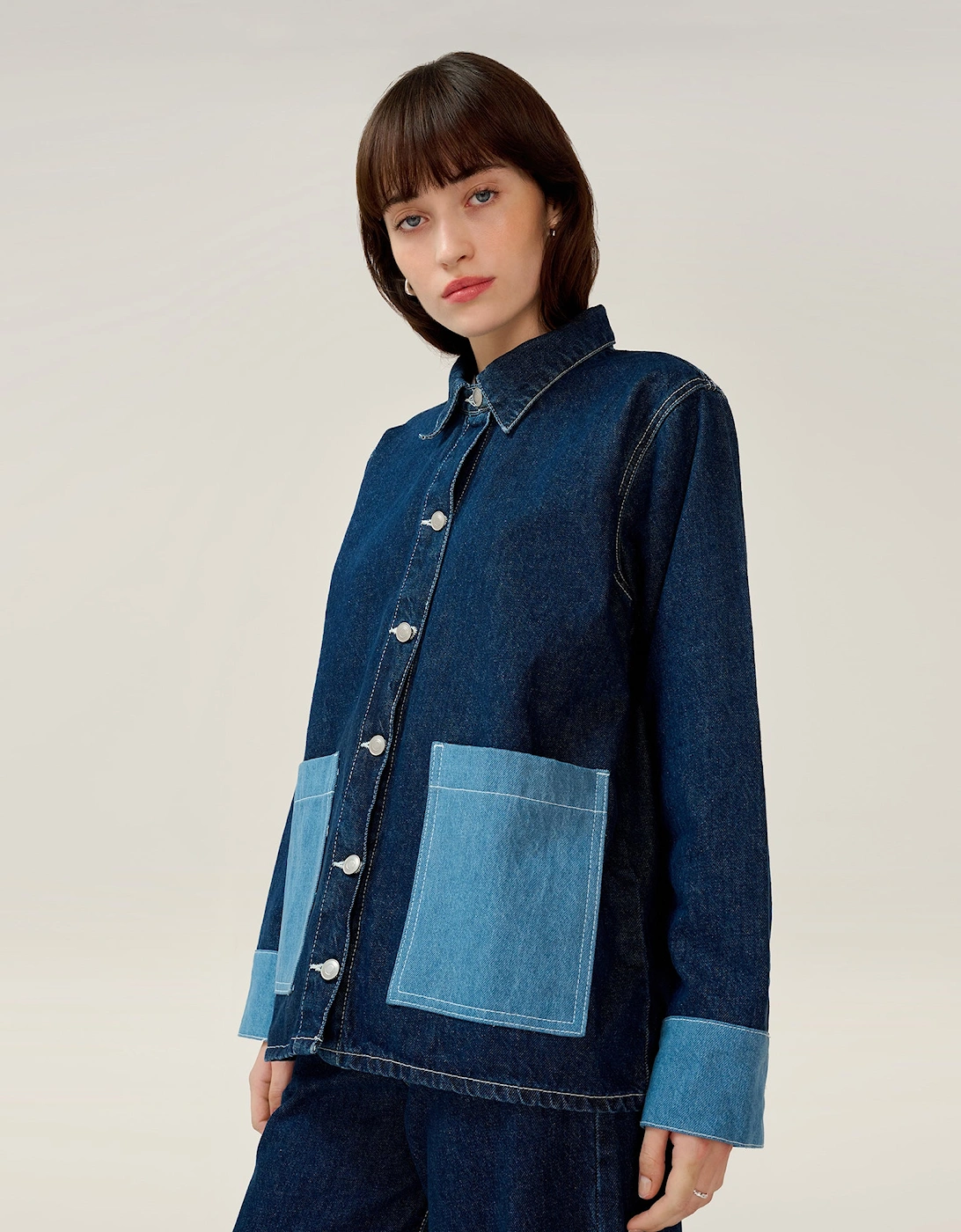 Magnus Raw Denim Jacket in Dark Wash