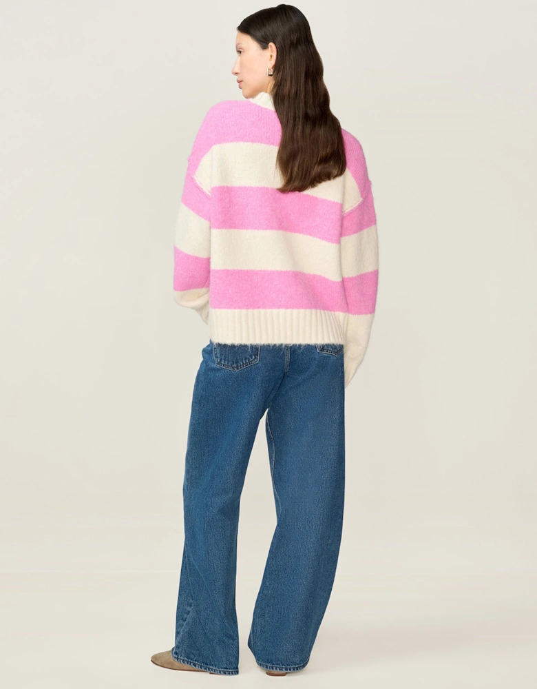 STUDIO Clementine Jumper in Pink and Cream