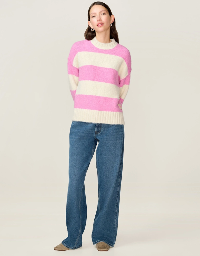 STUDIO Clementine Jumper in Pink and Cream