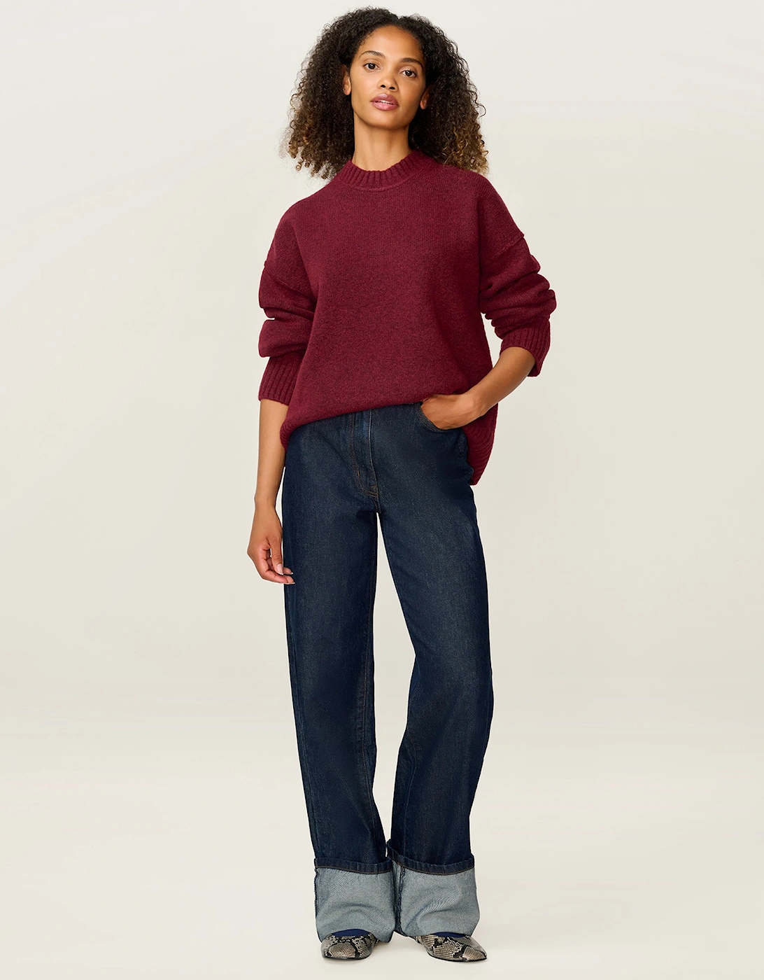 Bernie Turn Up Jean in Dark Indigo Wash, 8 of 7