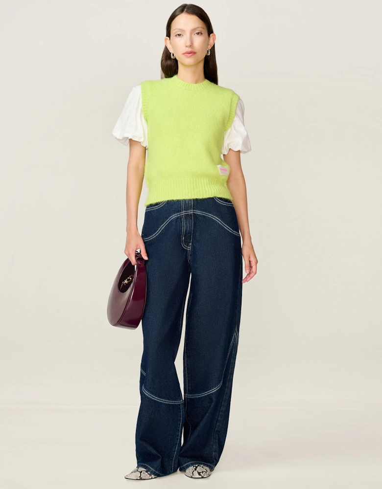 STUDIO Riri Vest in Lime