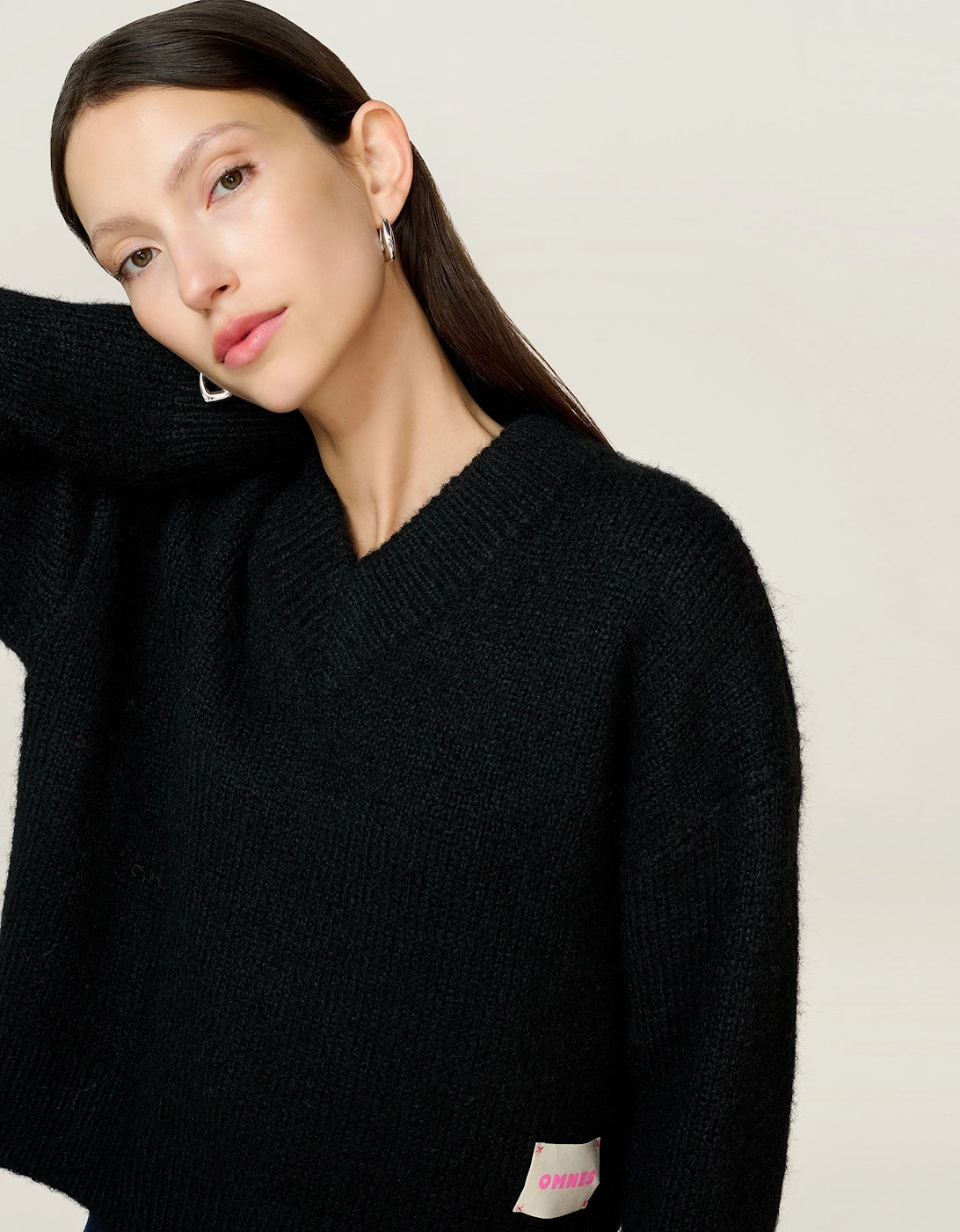 Omnes Women's Black Studio Daria Jumper In - : 12 M