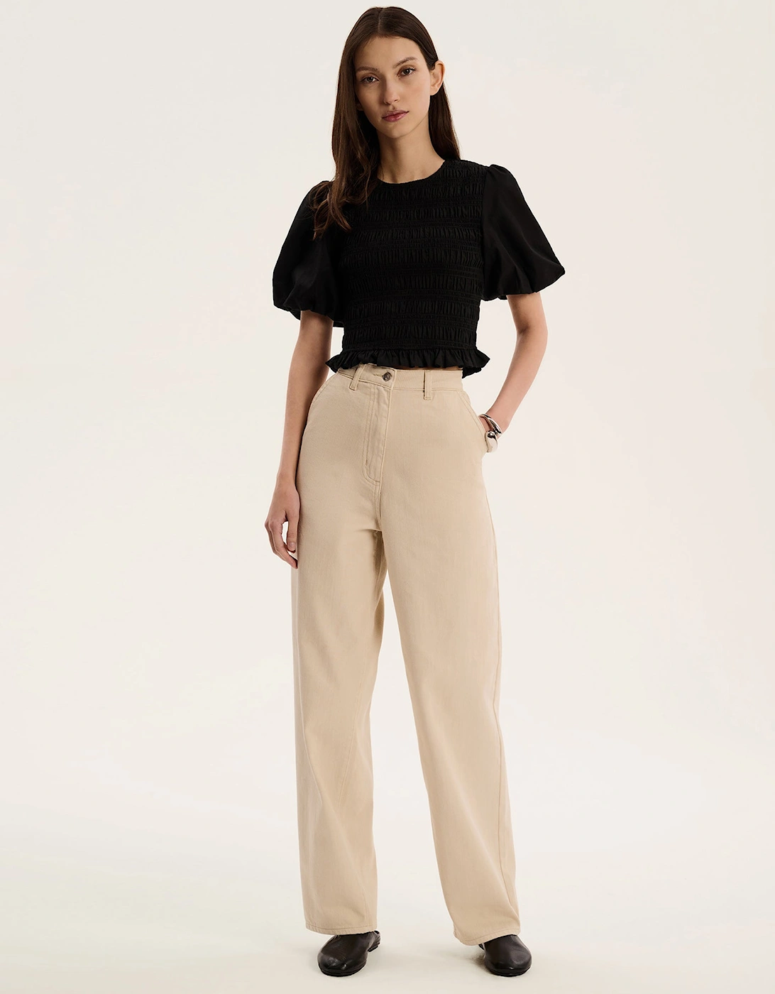 Omnes Women's Black Nicolla Top In  Size 10