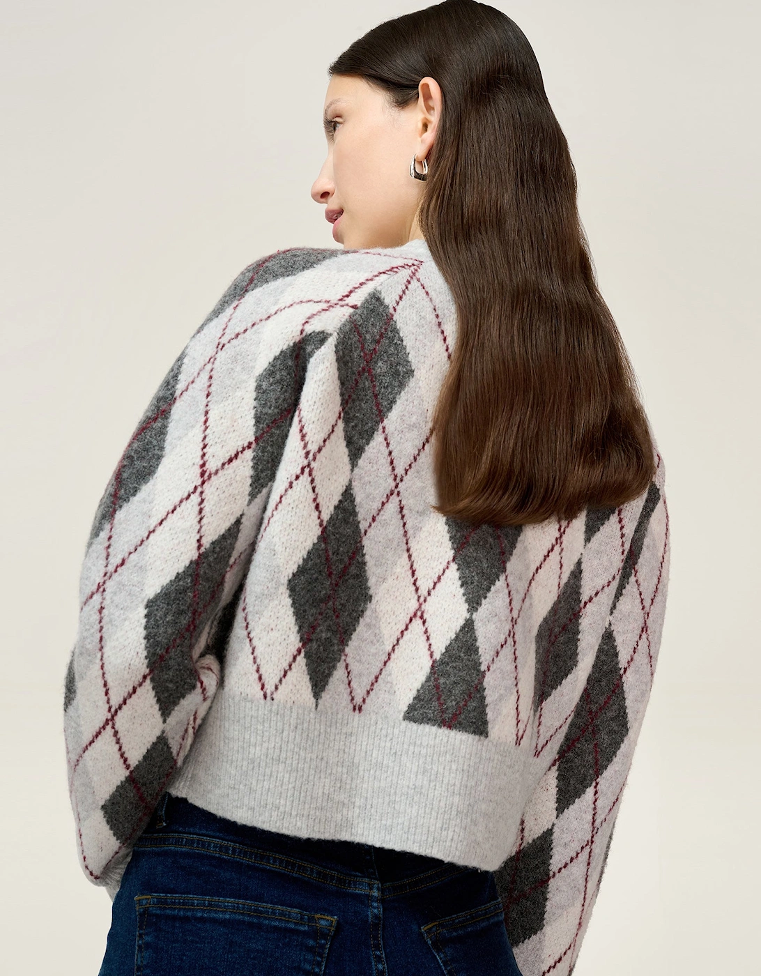 August Argyle Cardigan in Grey