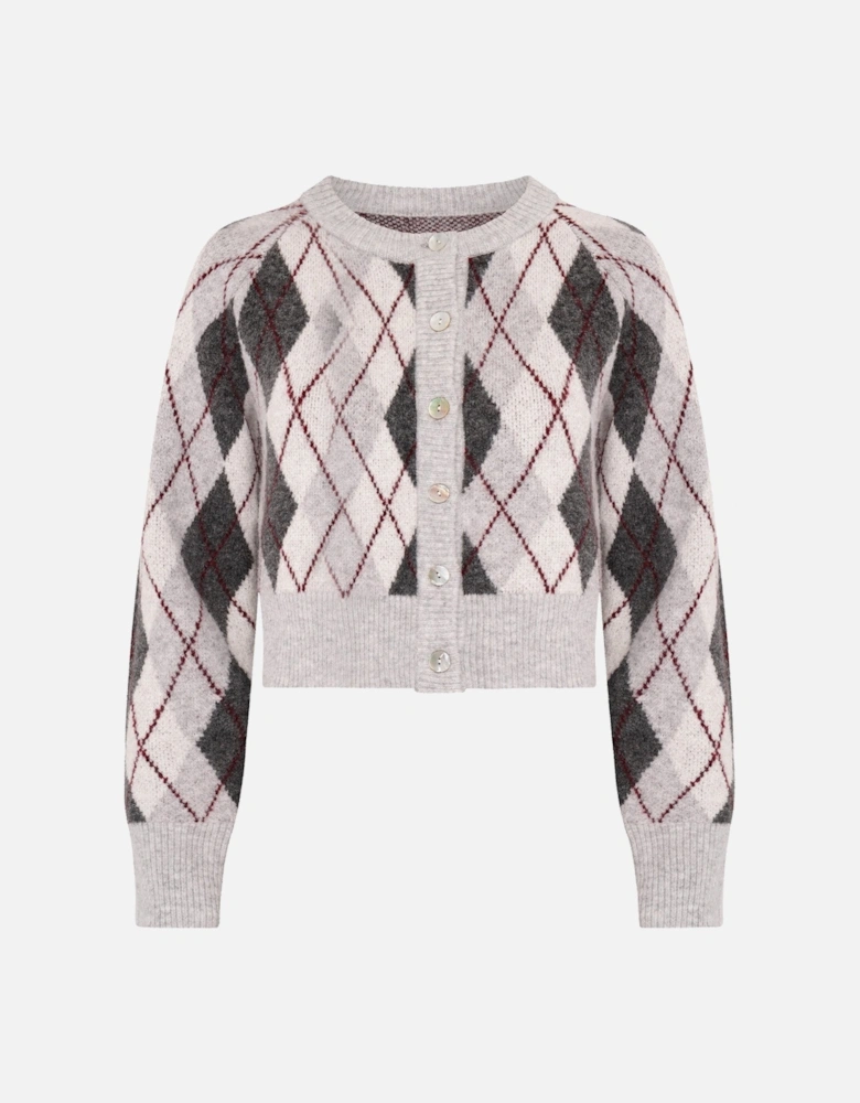 August Argyle Cardigan in Grey
