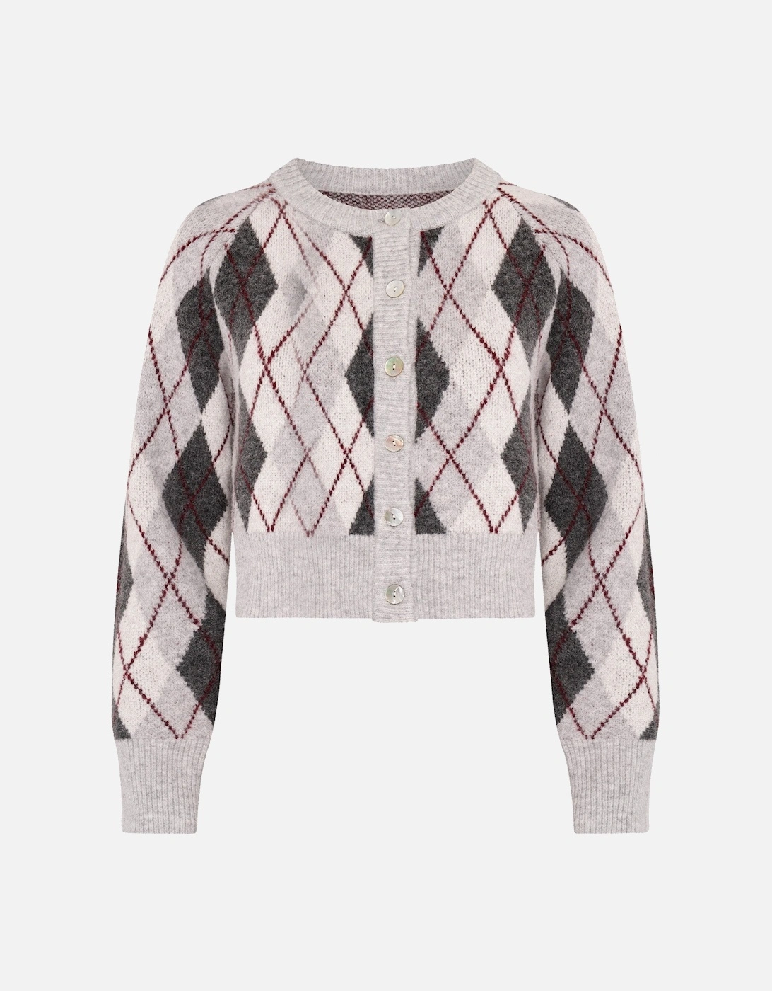 August Argyle Cardigan in Grey