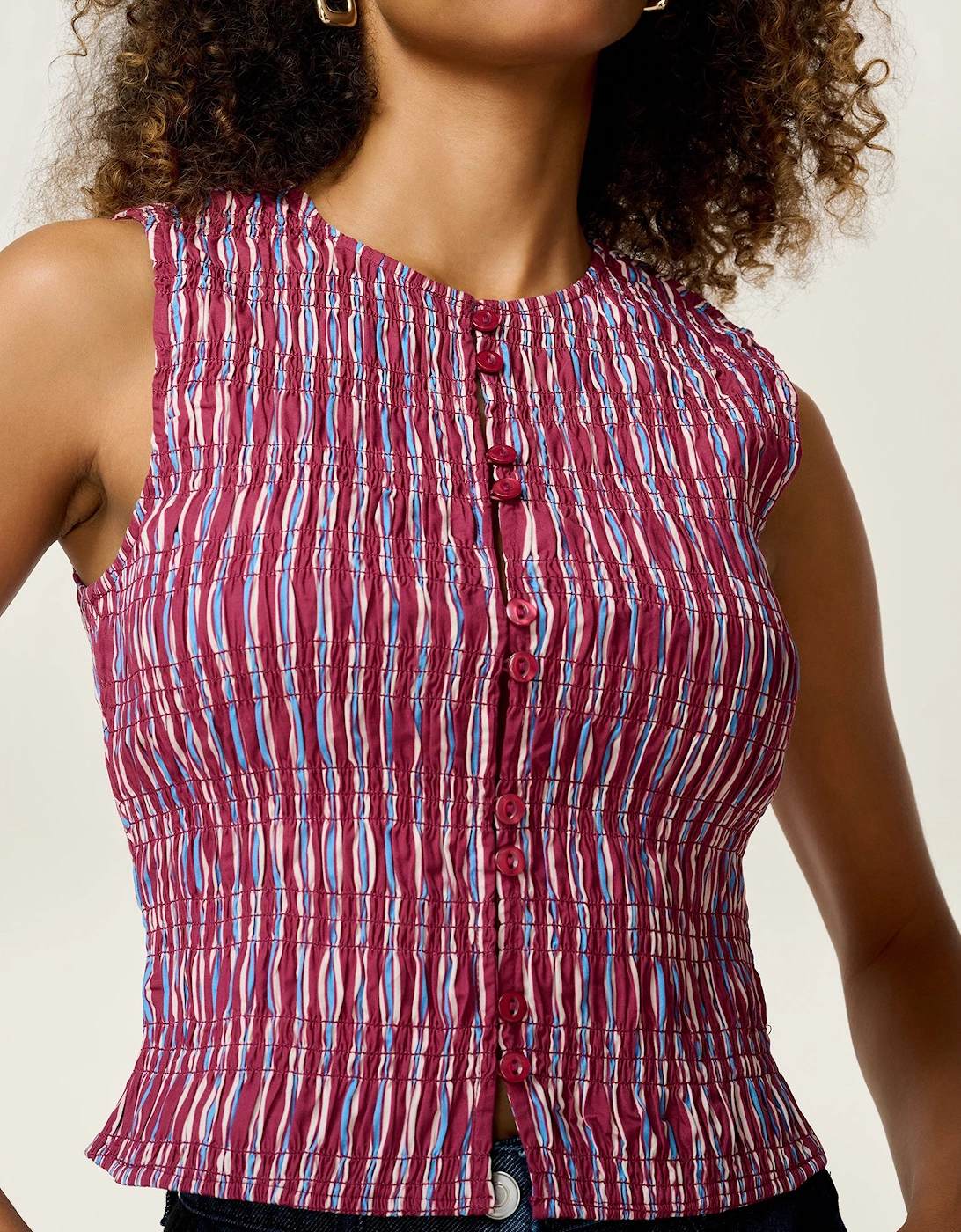 Alana Top in Stripe