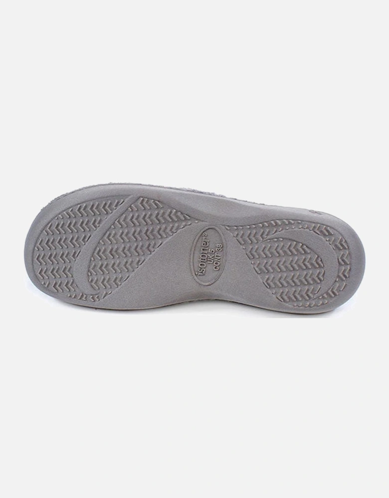 Isotoner POPCORN TERRY Womens Mule Slippers Grey