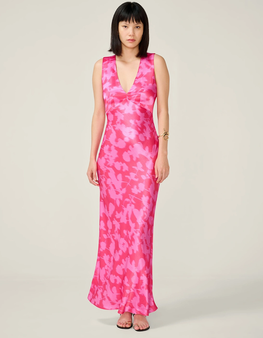 Nova Dress in Blurred Floral Magenta, 7 of 6