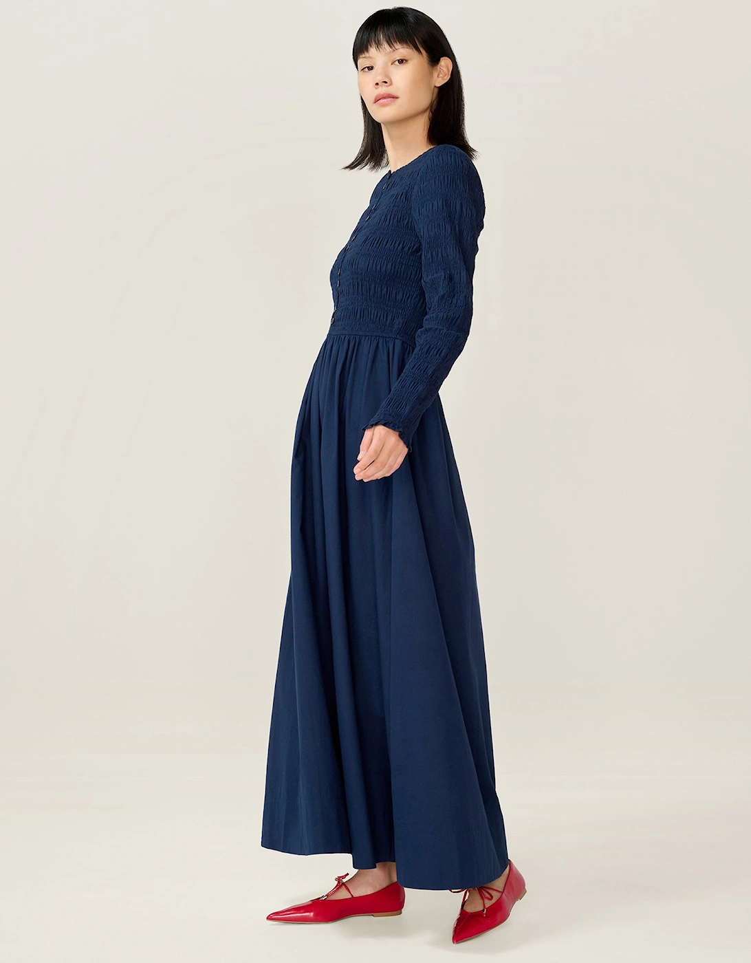 Mina Dress in Navy